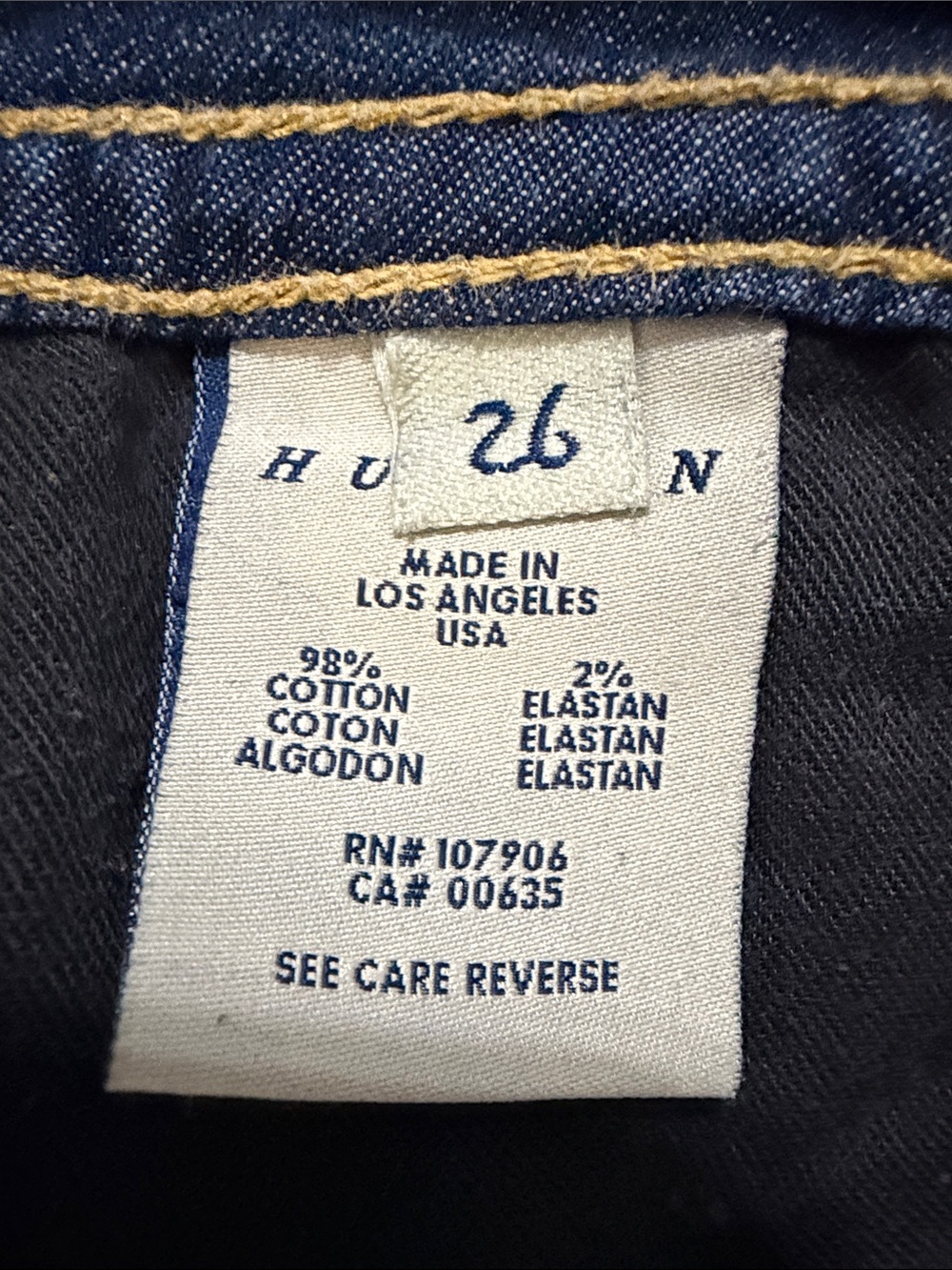 HUDSON👖JEANS Women’s Dark Blue Denim Jeans - Picture 4 of 7